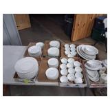 8 Boxes of Dinnerware with Bavarian Pattern by Jae