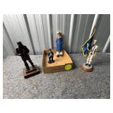 Four Sailor Figurines, Including US Navy Memorial