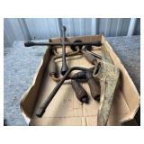 Older Hand Tools, Including Wrenches, Braces, and