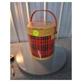 Skotch Kooler Tartan Pattern Vintage Metal Cooler