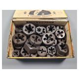 Metal Threading Dies in King Edward Cigar Box