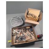 Tools, Hardware, and Accessories Lot with Gloves a