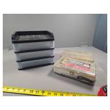 Stackable Plastic Drawer Set and Double-Sided Orga