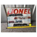 Lionel Train Advertising Print in Gold-Toned Frame