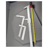 Metal Calipers and Measuring Tools with Ruler Atta