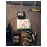 Lot Including Paper Shredder, Assorted Calculators