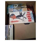 Two Boxes of Mixed VHS Tapes Covering Various Genr
