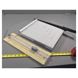 Paper Guillotine and Parallel Ruler Set with Measu
