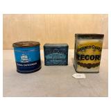 3 Tobacco Tins