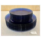 Cobalt Blue Dinner (8) & Salad (8) Plates
