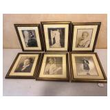 6 Similarly Framed Opera Photos, 3 Signed