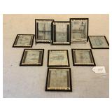 9 Erker Bros. Optical Glass Slides
