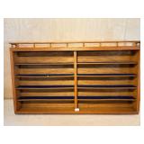 Wood Hanging Shelf w/ Decorative Top