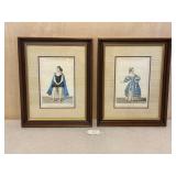 Pr. Hand Colored Opera Costume Lithographs