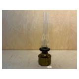Brass Oil Lamp w/ Chimney Globe