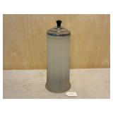 Frosted Glass Soda Fountain Straw Holder