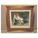Lg. "A Trial of Patience" Hand Colored Print