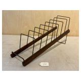 Wood and Wire Plate Display