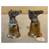 2 Silverplate Goblets w/ Horse & Hound Base