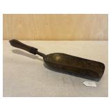 C. 1800 Brass Scoop w/ Wood & Wrought Iron Handle