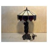 Tiffany Style Table Lamp Inspired by The 3 Graces