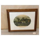 "Breaking Cover" Herring Fox Hunt Scene Print