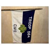 Vintage Girl Scout Troop Flag
