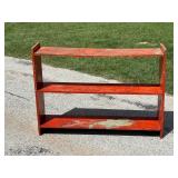 Pumpkin Painted Bucket Bench
