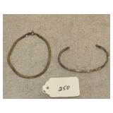 Sterling Serpentine Bracelet & Twisted Cuff