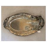 Pheasant Decorated Aluminum Tray
