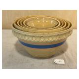 Hard to Find Nesting Set of 6 Yellowware Bowls