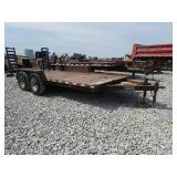 Pintle hitch skid steer trailer,