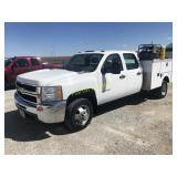 2010 Chevrolet 3500 HD crew Cab service body truck