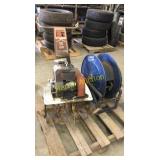 Tiller, hose reel