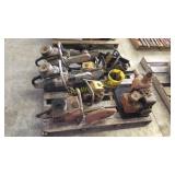 Chain saws, trash pump, saws