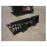 75" rock bucket with 4" tine spacing +