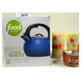 Food Network Tea Kettle & Candles