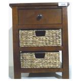 Storage End Table w Baskets