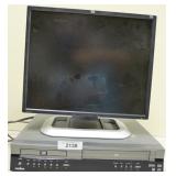 Monitor & Onevision DVD VHS Player