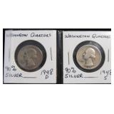 Washington Quarters - Set of 2 Coins - 1948-D   19