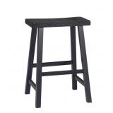 Black 24" Saddle Stool