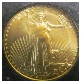 2014 1/10 oz  Gold American Eagle Bright Uncircula