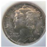 1936 NGC MS65 Mercury Dime