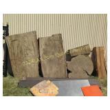 LARGE Slabs of rough cut wood