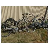 Group of Vintage Bikes