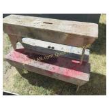 3 vintage benches