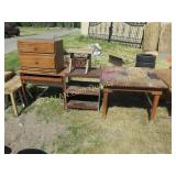 group of repairable wood items