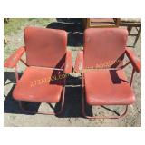 2 Vintage Steel Folding Chairs