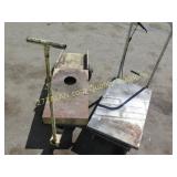2 flat carts with wheels