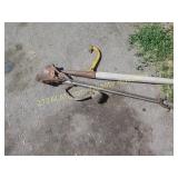 vintage log roller, dirt scoop